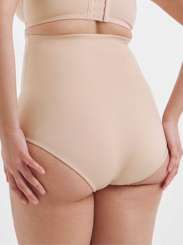 Simply Be Pink Magisculpt Ella Lace Waist Nipper Firm Control Briefs - Image 2 of 4