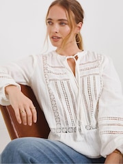 Simply Be Brown Oversized Herringbone Shirt - Image 1 of 4