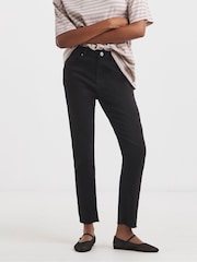 Simply Be Black Authentic Finish Ankle Grazer Jeans - Image 1 of 4