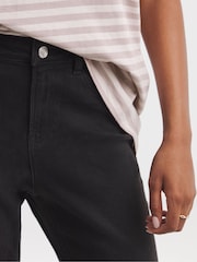 Simply Be Black Authentic Finish Ankle Grazer Jeans - Image 3 of 4