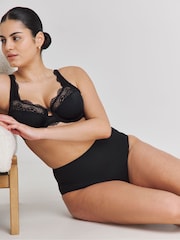 Simply Be Black Magisculpt Lace Tummy Tamer Knickers 3 Pack - Image 4 of 5