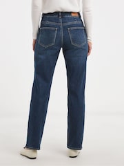 JD Williams Blue Relaxed Authentic Straight Leg Jeans - Image 2 of 4