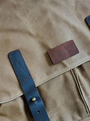 Koko Blossom Personalised Waxed Canvas Messenger Bag - Image 2 of 2