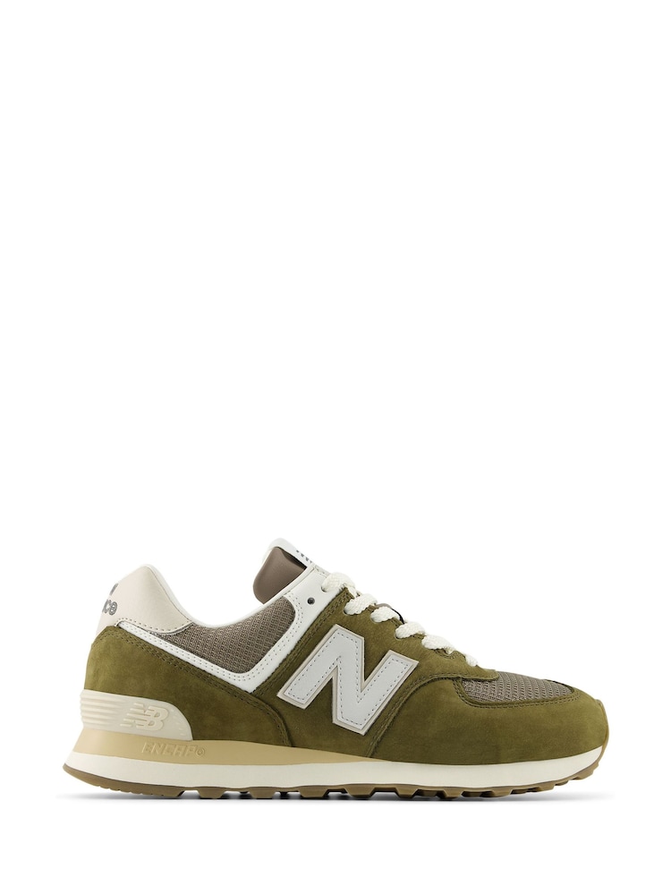 New Balance Green 574 Trainers - Image 1 of 10