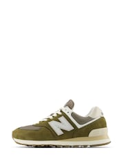 New Balance Green 574 Trainers - Image 2 of 10