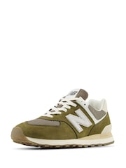New Balance Green 574 Trainers - Image 4 of 10