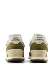 New Balance Green 574 Trainers - Image 8 of 10