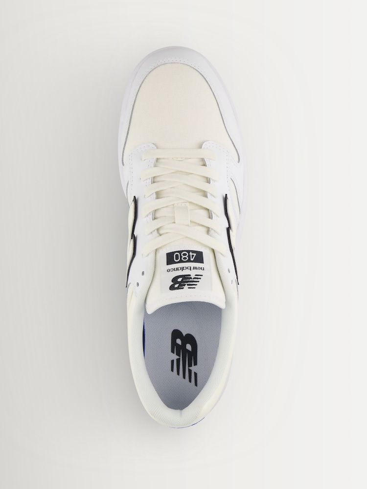 New Balance White/Green 480 Trainers - Image 11 of 11