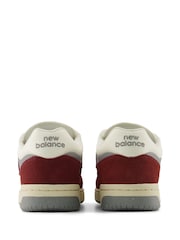 New Balance White/Burgundy 480 Trainers - Image 6 of 8