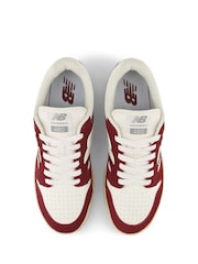 New Balance White/Burgundy 480 Trainers - Image 7 of 8