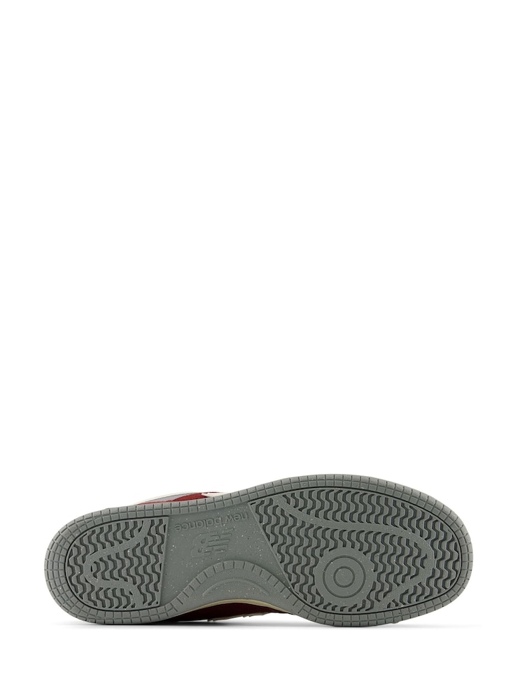 New Balance White/Burgundy 480 Trainers - Image 8 of 8