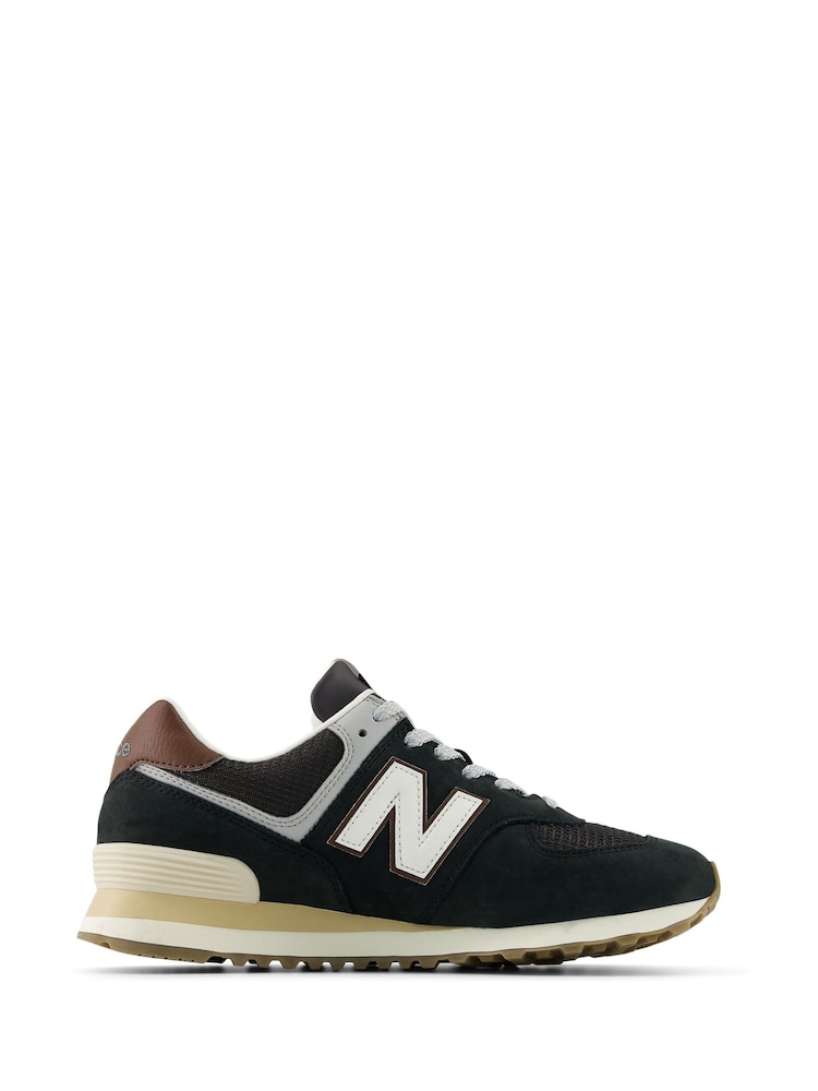 New Balance Black 574 Trainers - Image 1 of 11
