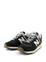 New Balance Black 574 Trainers - Image 5 of 11