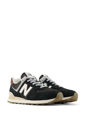 New Balance Black 574 Trainers - Image 6 of 11