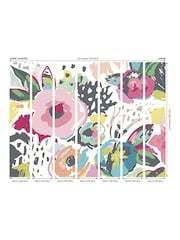 Origin Murals Pink Abstract Floral 3.5M x 2.8M Wall Mural - Image 3 of 3