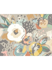 Origin Murals Grey Abstract Floral 3.5M x 2.8M Wall Mural - Image 2 of 3