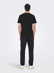 Only & Sons Black Relaxed Fit Oasis T-Shirt - Image 3 of 6