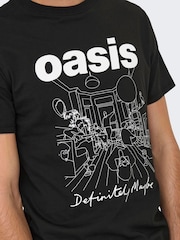 Only & Sons Black Relaxed Fit Oasis T-Shirt - Image 4 of 6