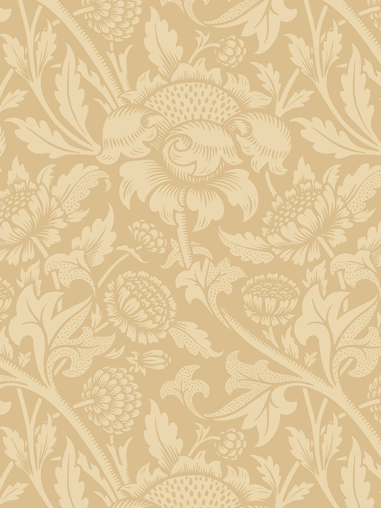 Hoopla Walls Gold Damask Trail A4 Wallpaper Sample - Image 1 of 1 Hoopla Walls Gold Damask Trail A4 Wallpaper Sample - Image 1 of 1