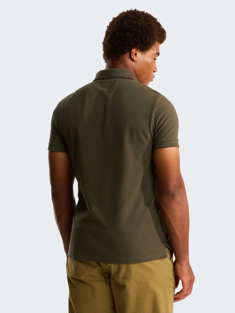 The North Face Green Premium Pique Polo Shirt - Image 2 of 4 The North Face Green Premium Pique Polo Shirt - Image 2 of 4