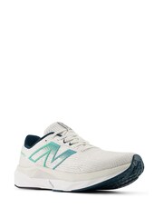 New Balance White/Green Propel v5 Running Trainers - Image 3 of 9