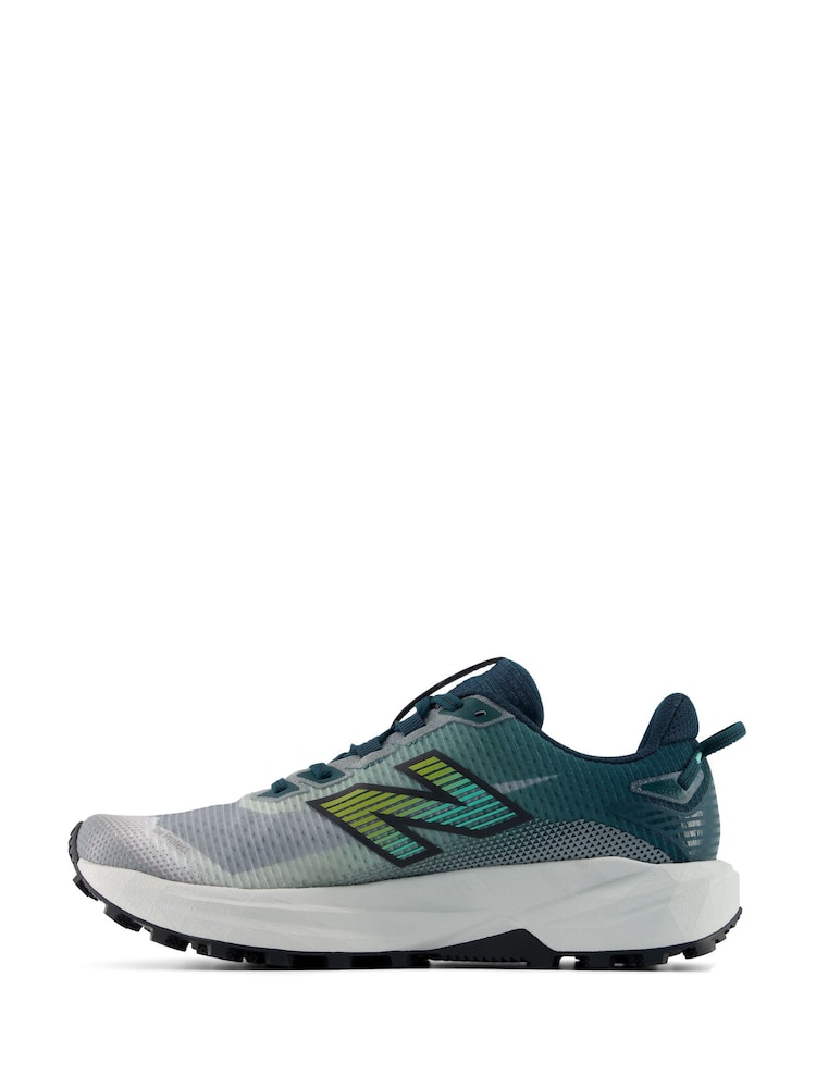 New Balance White/Aqua Rebel Trail Trainers - Image 2 of 8
