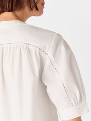 Camisa de manga curta de algodão Whistles - Imagem 4 de 5
