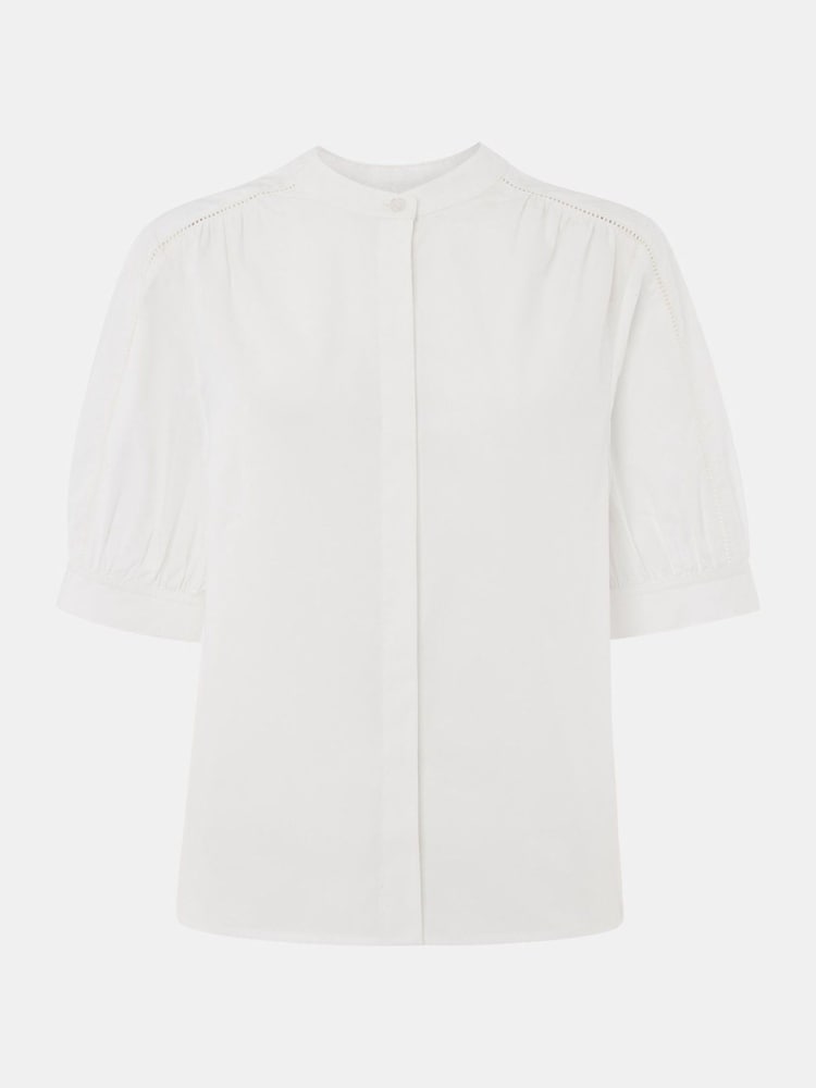 Camisa de manga curta de algodão Whistles - Imagem 5 de 5