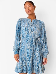 Vestido curto com estampa de zebra Whistles Petite Flippy - Imagem 1 de 4