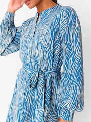 Vestido curto com estampa de zebra Whistles Petite Flippy - Imagem 4 de 4