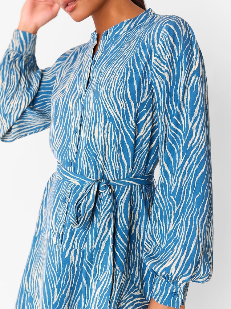 Vestido curto com estampa de zebra Whistles Petite Flippy - Imagem 4 de 4