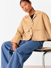 Whistles Petite Short Cotton Trench Jacket - Imagem 5 de 5
