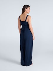 Animal Blue Womens Becca Linen Jumpsuit - Image 2 of 4