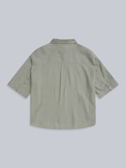 Animal Green Womens Nova Linen Shirt - Image 6 of 9