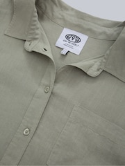 Animal Green Womens Nova Linen Shirt - Image 7 of 9