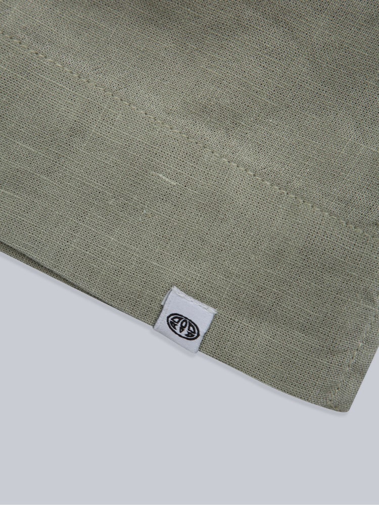 Animal Green Womens Nova Linen Shirt - Image 9 of 9