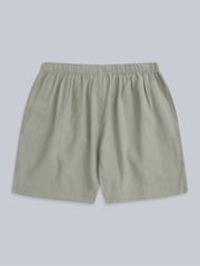 Animal Green Womens Nova Linen Shorts - Image 6 of 7