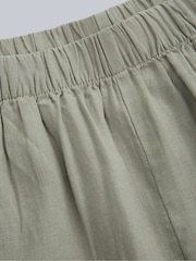 Animal Green Womens Nova Linen Shorts - Image 7 of 7
