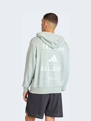 adidas Green Category Training Graphic Hoodie - Image 2 of 6