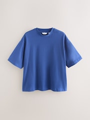 Blue Boxy Heavyweight T-Shirt - Image 1 of 3