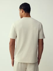 Stone Neutral Regular Fit Smart Soft Touch Heavyweight T-Shirt - Image 3 of 7