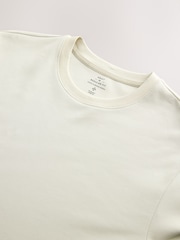 Stone Neutral Regular Fit Smart Soft Touch Heavyweight T-Shirt - Image 6 of 7