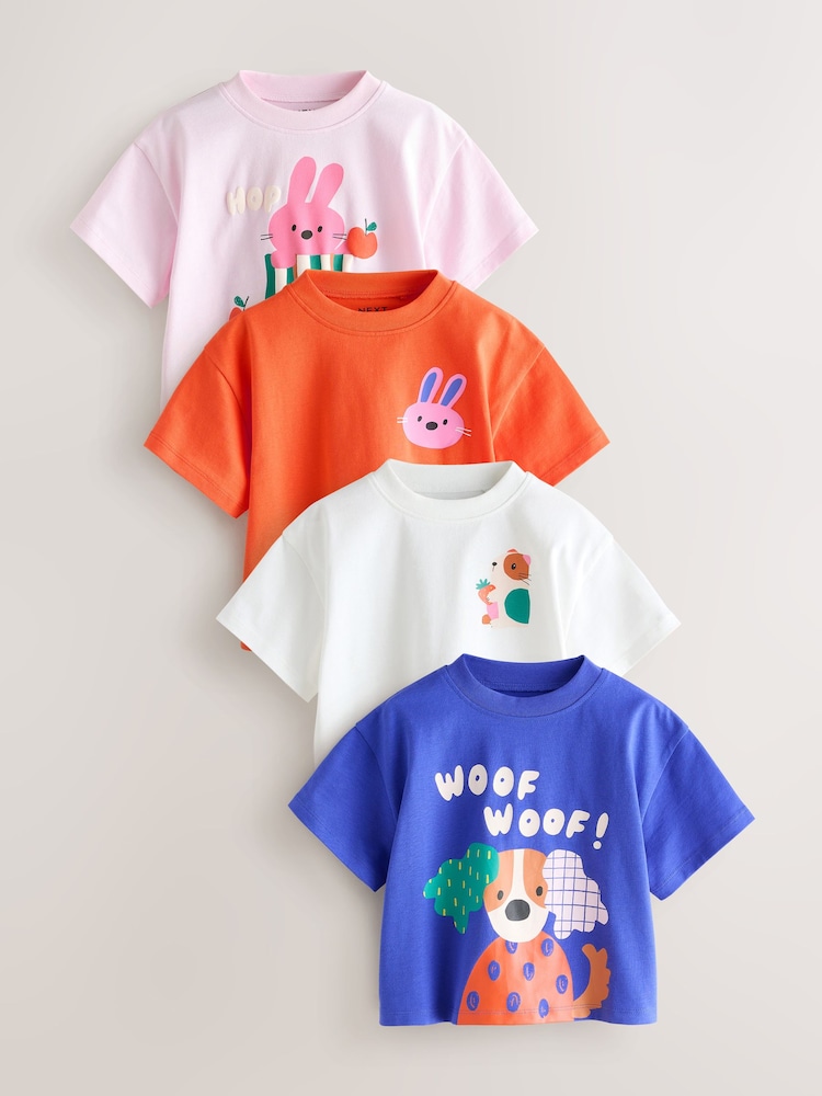 藍色/綠色 - T 裇 4 件裝(3 個月-7 歲) - 圖片 1/9 藍色/綠色 - T 裇 4 件裝(3 個月-7 歲) - 圖片 1/9