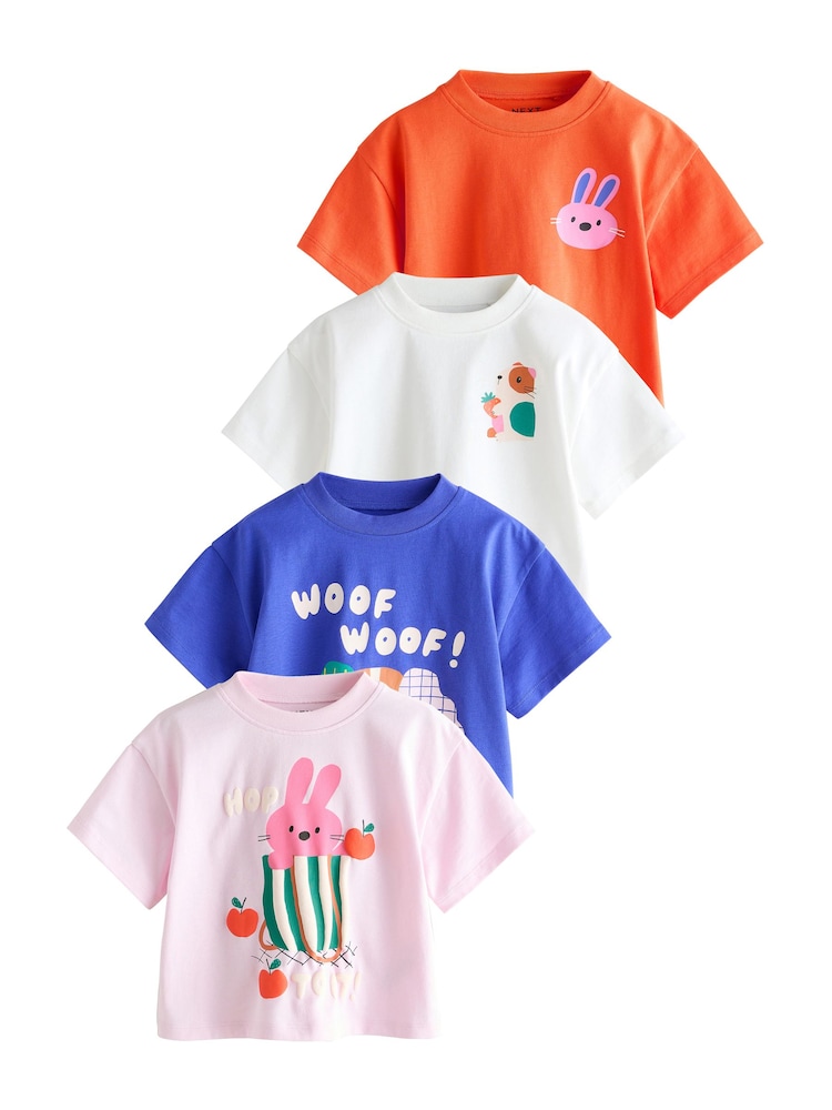 藍色/綠色 - T 裇 4 件裝(3 個月-7 歲) - 圖片 9/9 藍色/綠色 - T 裇 4 件裝(3 個月-7 歲) - 圖片 9/9