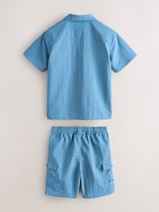 Baker by Ted Baker Blue Shirt, T-Shirt and Shorts Set - Image 10 of 16