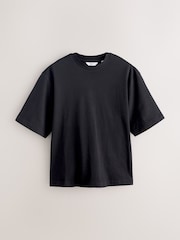 Black Boxy Heavyweight T-Shirt - Image 1 of 3