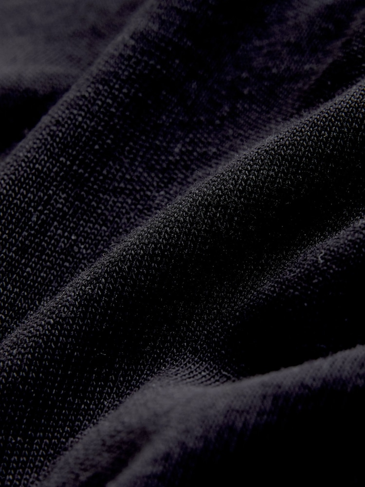 Black Boxy Heavyweight T-Shirt - Image 2 of 3 Black Boxy Heavyweight T-Shirt - Image 2 of 3