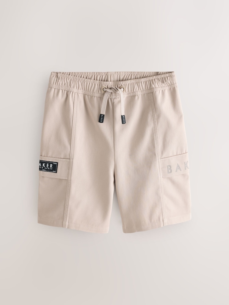 Baker by Ted Baker Stone Woven Cargo Shorts - Image 1 of 5