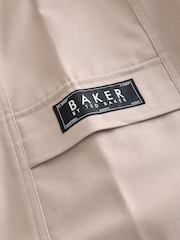 Baker by Ted Baker Stone Woven Cargo Shorts - Image 4 of 5