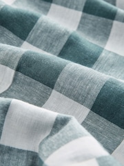 Blue Gingham Linen Rich Belted Culottes - Image 7 of 7